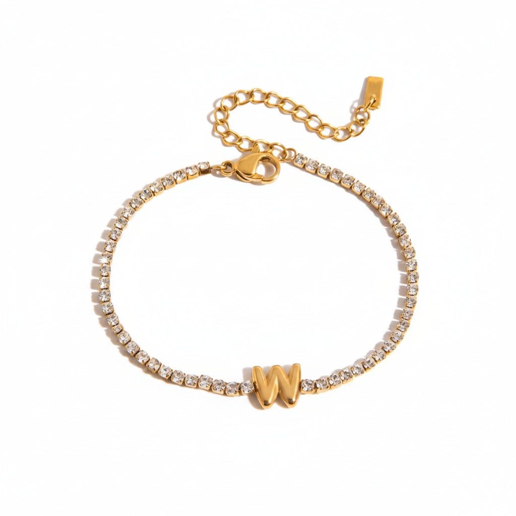 Diamond Letters Bracelet
