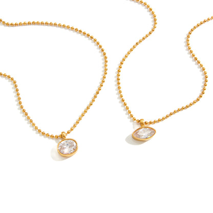 Jewel Bead Chain Necklace