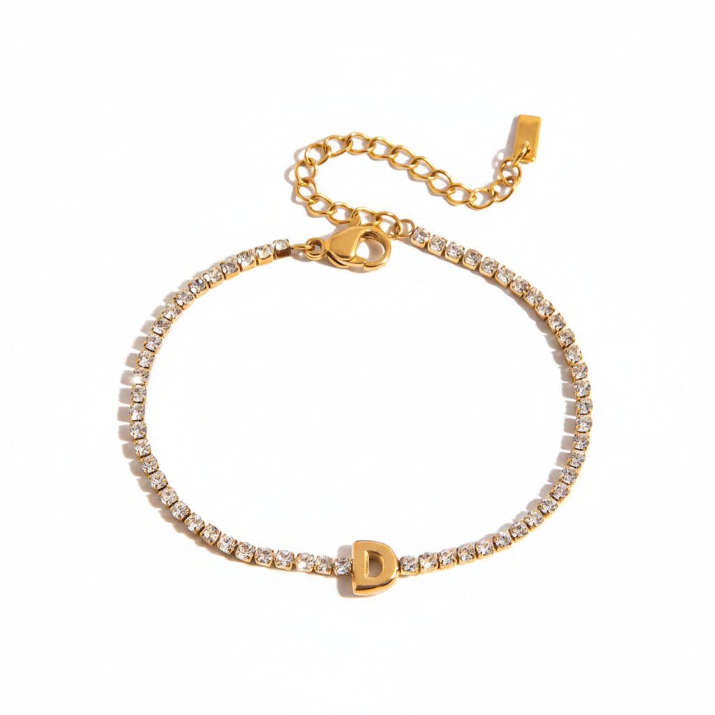 Diamond Letters Bracelet