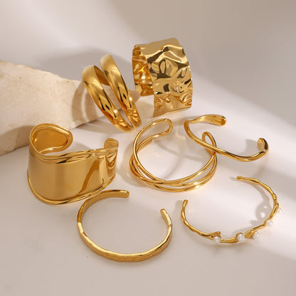 Gold Open Bracelet