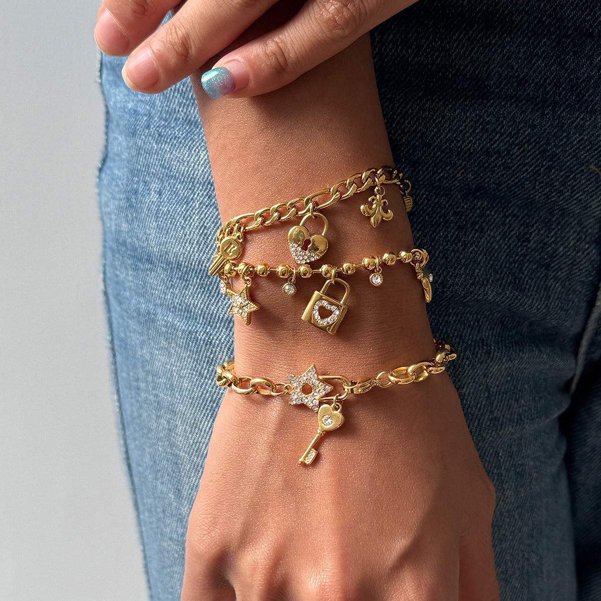 Heart Key Bracelet
