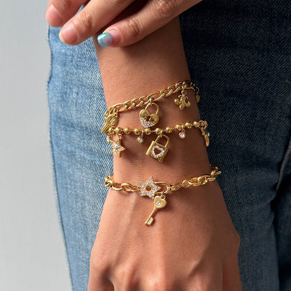 Heart Key Bracelet
