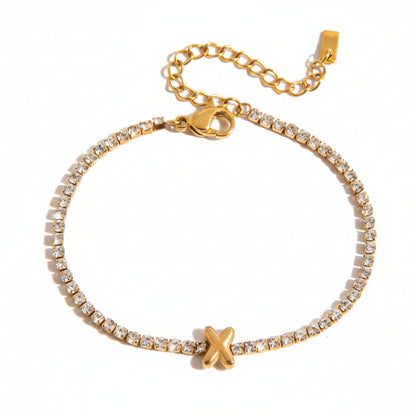 Diamond Letters Bracelet