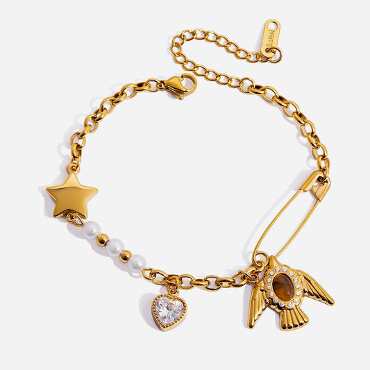 Stone Bird Bracelet