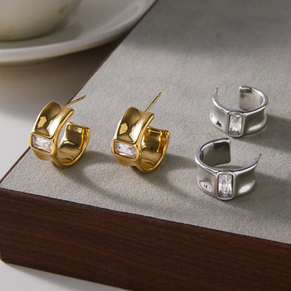 Tan Earrings