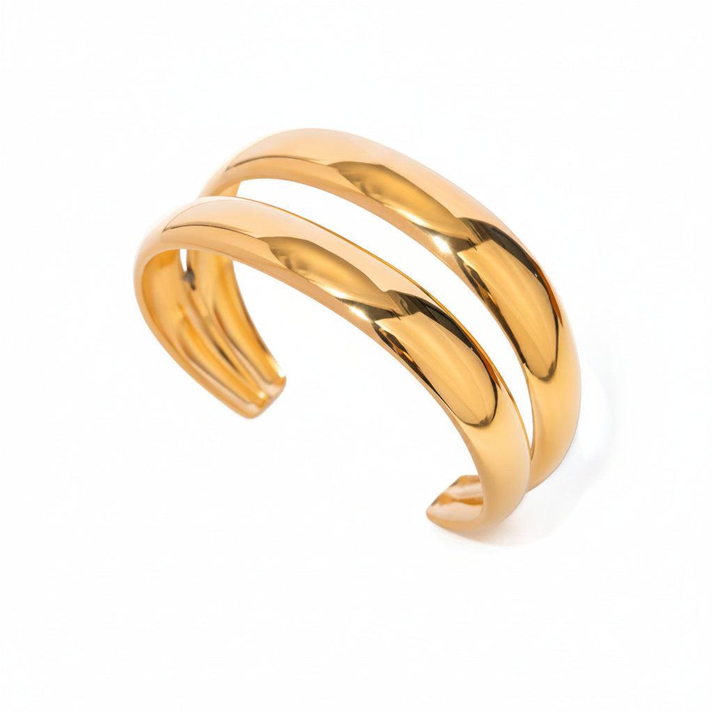 Gold Open Bracelet