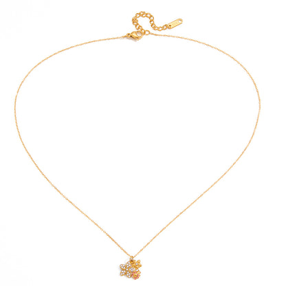 Ladybug Flower Necklace