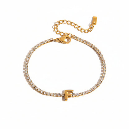 Diamond Letters Bracelet