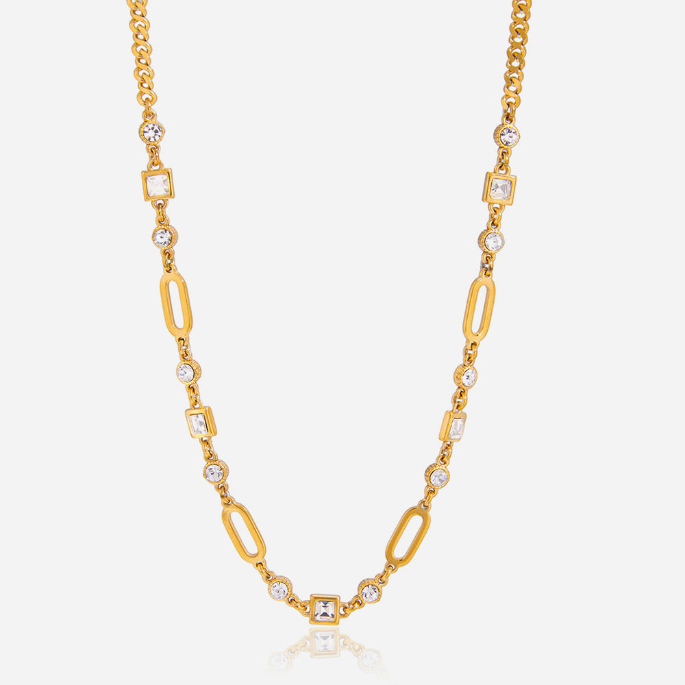 Crystal Chain Necklace