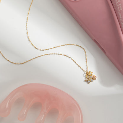 Ladybug Flower Necklace
