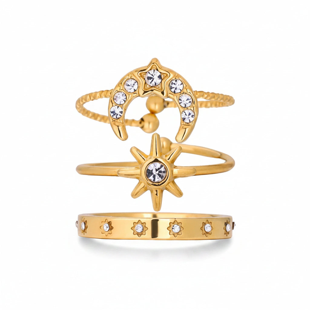 Star Moon Ring