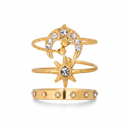 Star Moon Ring
