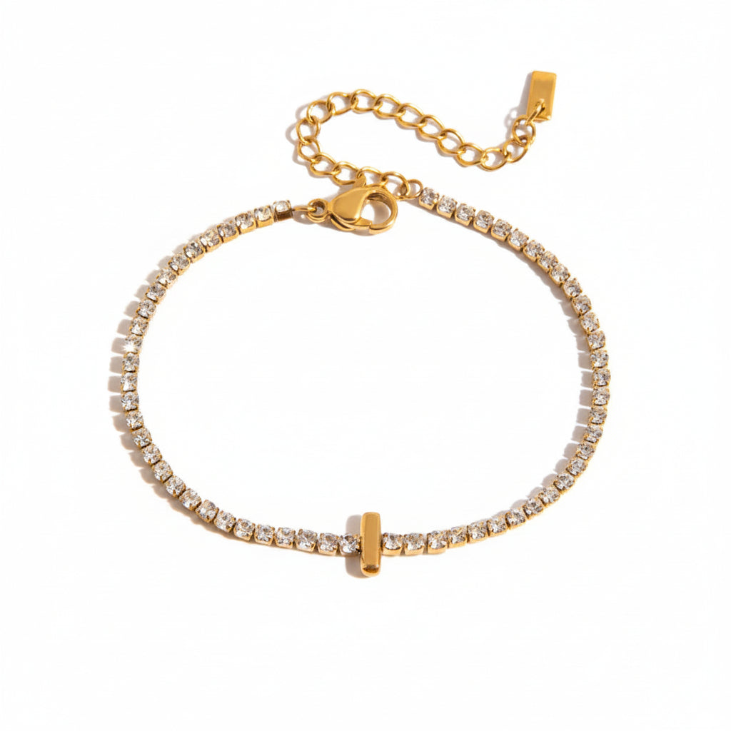 Diamond Letters Bracelet