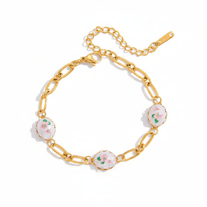 Flower Pearl Bracelet