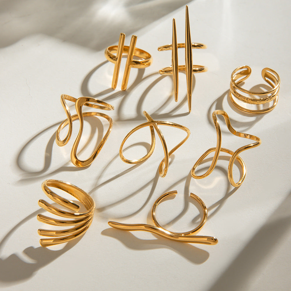 Irregular Line Ring