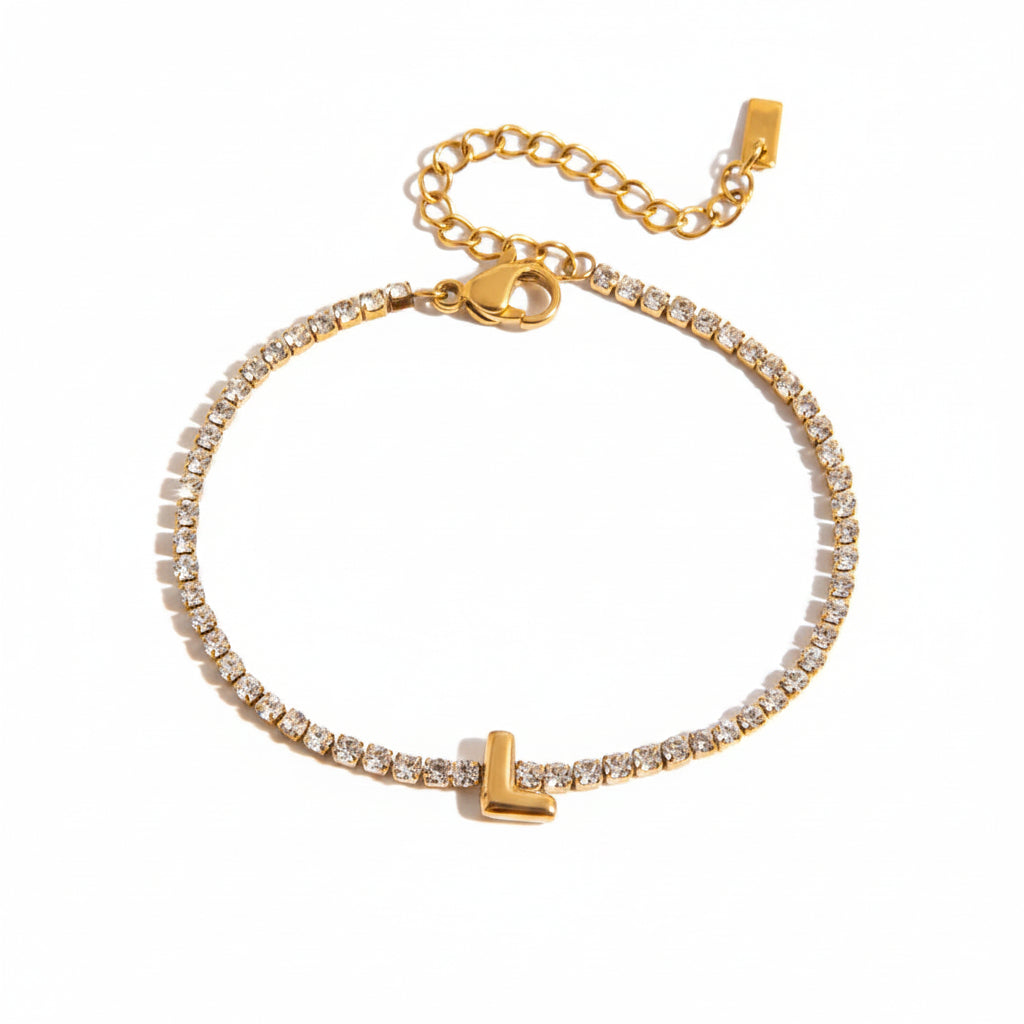 Diamond Letters Bracelet