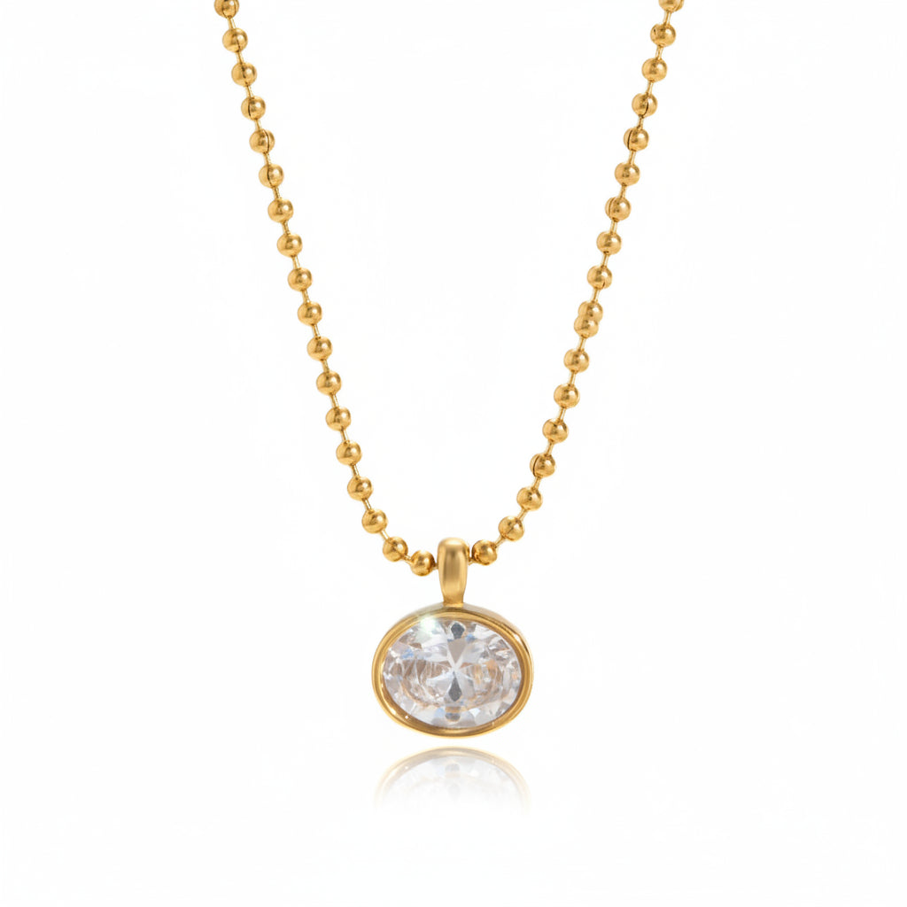 Jewel Bead Chain Necklace