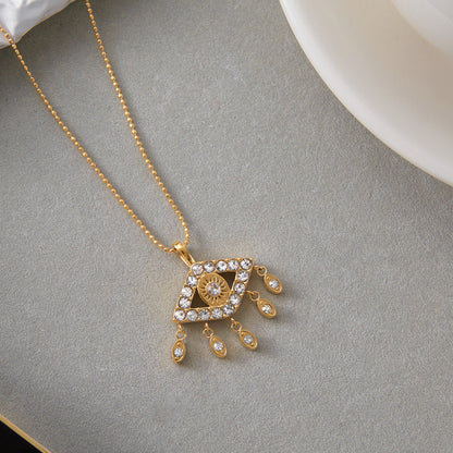 Eye Tassel Necklace