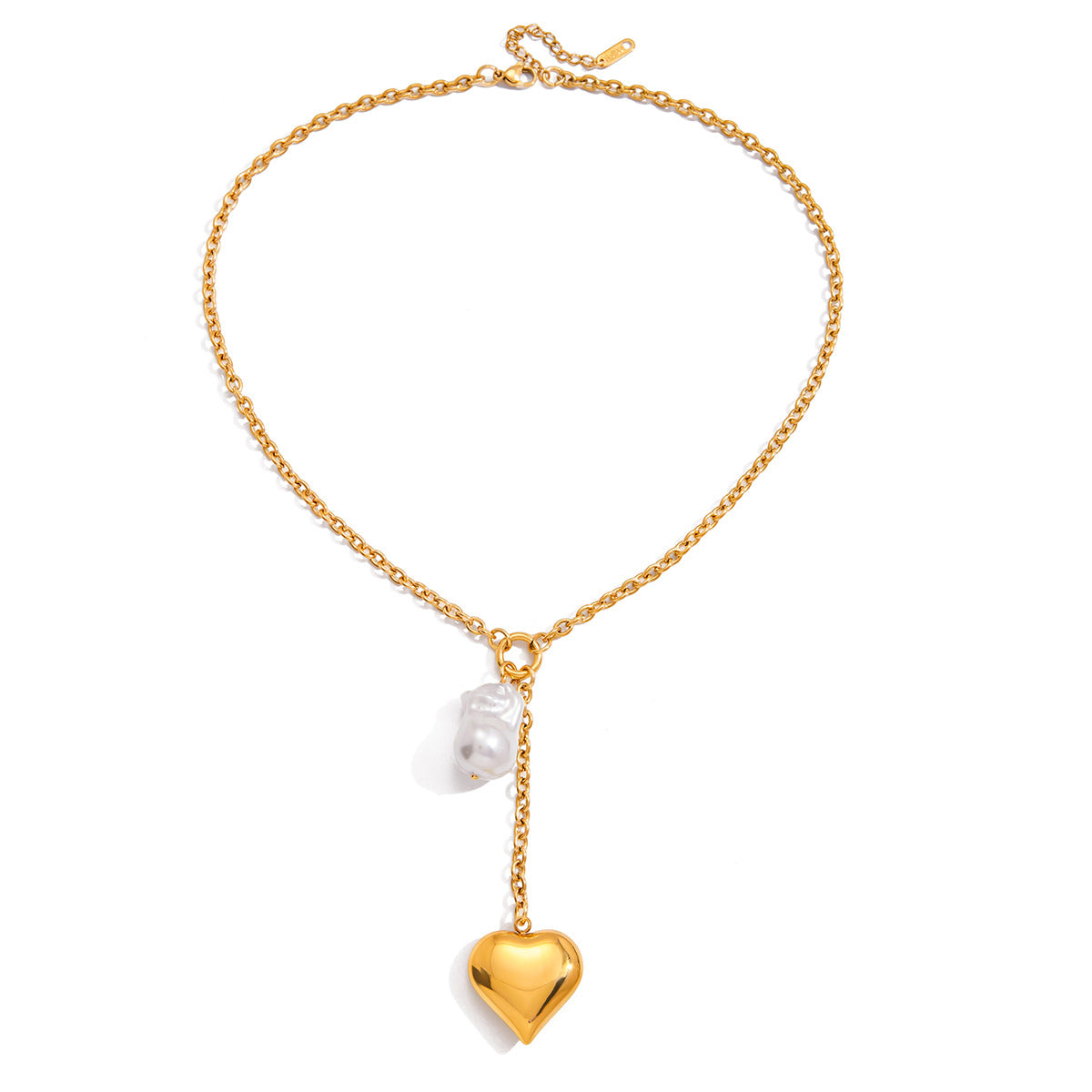 Heart Pearl Necklace