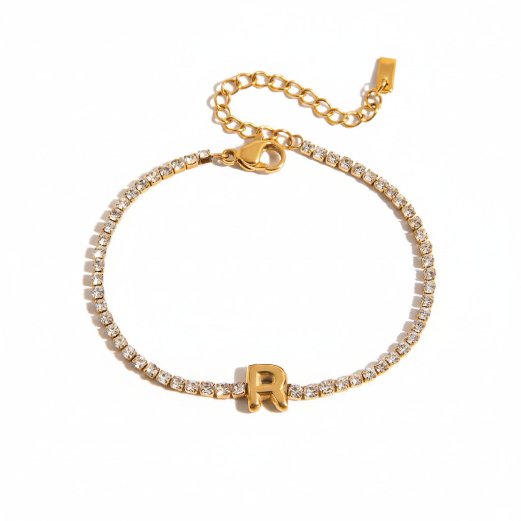 Diamond Letters Bracelet