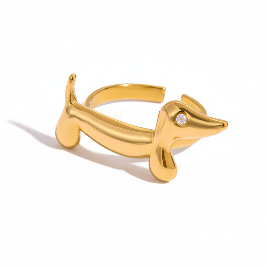 Dachshund And Cat Ring