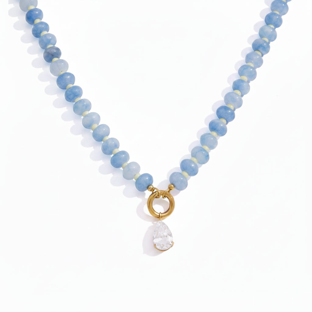 Natural Stone Crystal Necklace