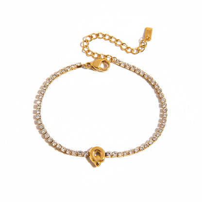 Diamond Letters Bracelet