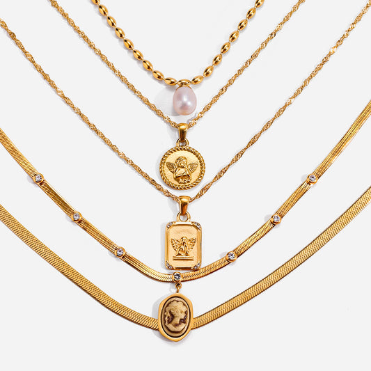 Angel Plate Necklace