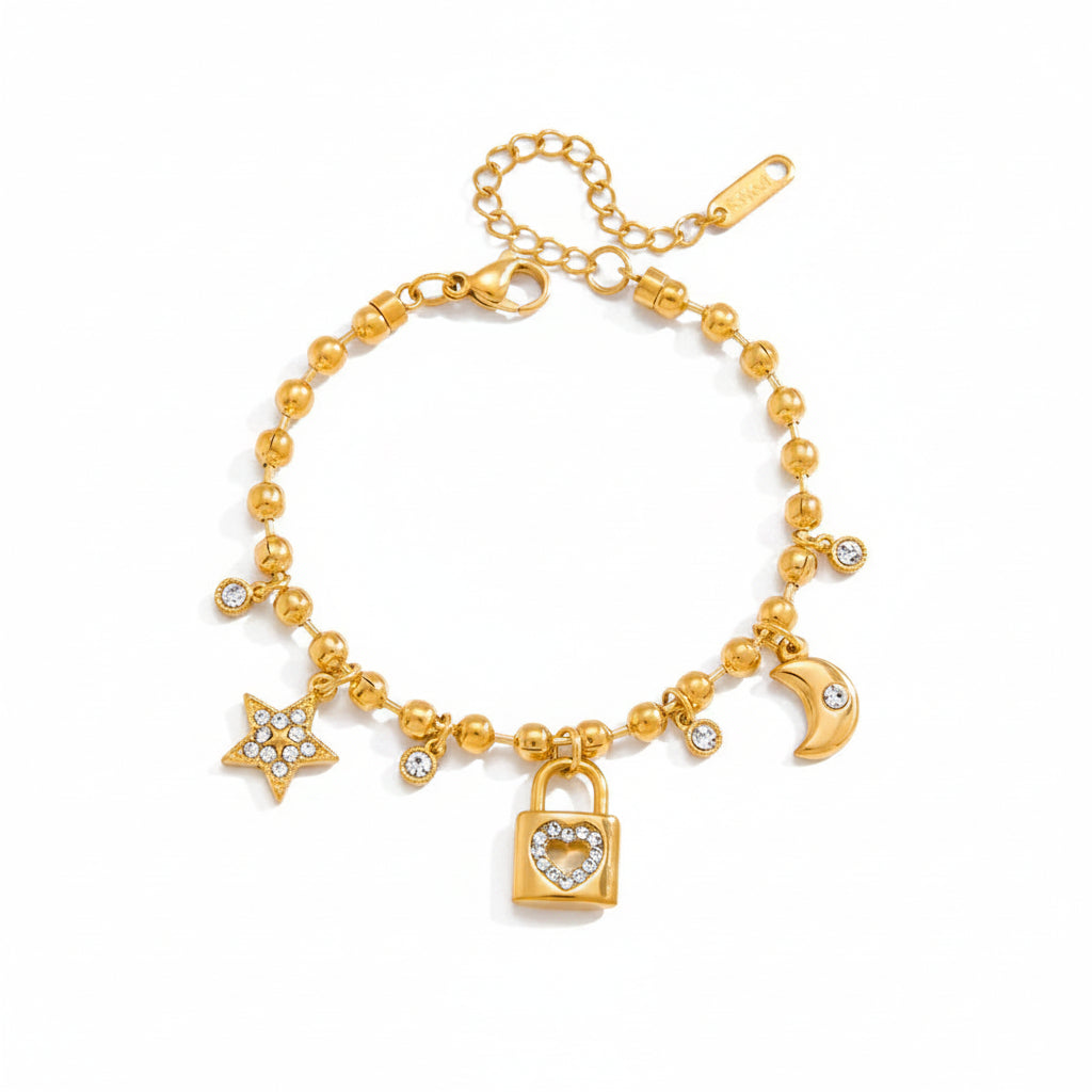 Heart Key Bracelet