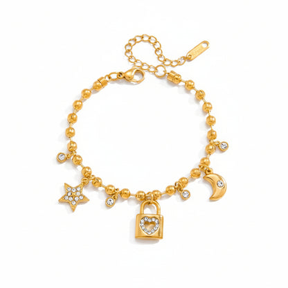 Heart Key Bracelet