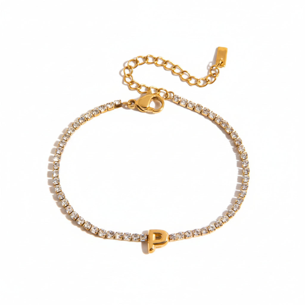 Diamond Letters Bracelet