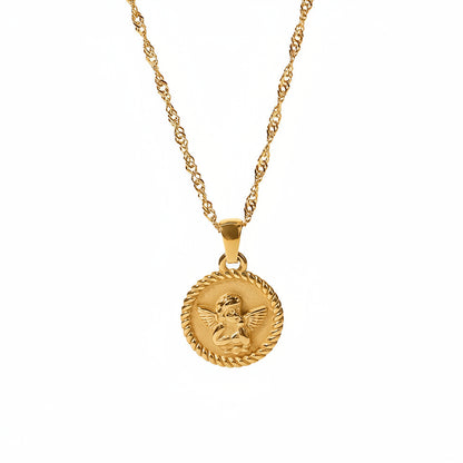 Angel Plate Necklace
